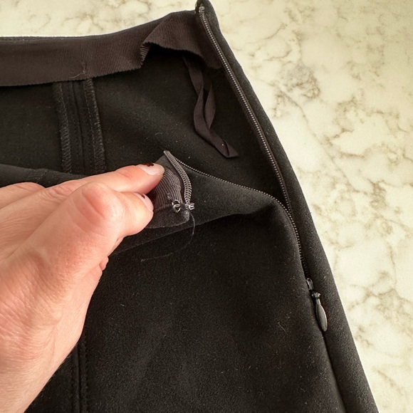 Babaton Black Suede Skirt - Picture 4 of 8